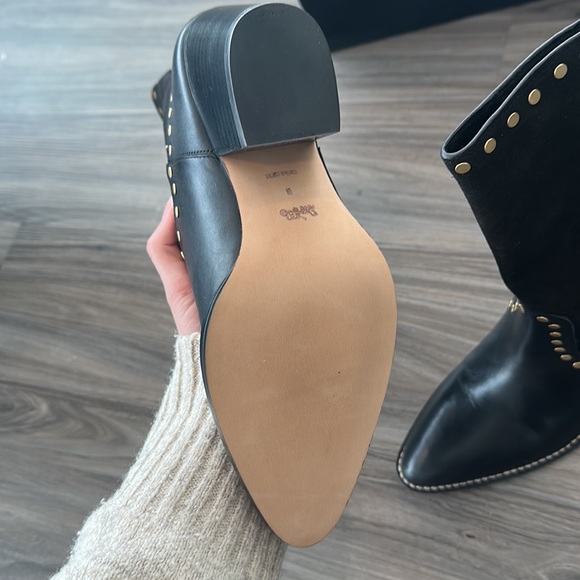 *BRAND NEW* Coach - Pheobe Boots (Black leather & Suede) - Picture 5 of 10